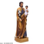 Marron - statue de jsus, sculpture de la vierge marie, cadeau de mariage, dcor de bureau de nol, cadeaux ...