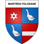 Martres - tolosane 31 ville stickers blason autocollant adh�sif - taille : 8 cm