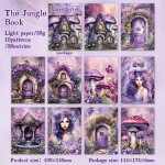 Matriel de scrapbooking vintage elf forest, papier dcoratif, journal intime, album, fond, fournitures ...