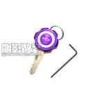 Mauve1 - cl de tte de moto colore, lame vierge non coupe pour yamaha jog honda suzuki ducati benelli ...