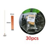 Mche a bougie en bois de haute qualit avec base a clip, artisanat wunicef, paraffine, cire d'abeille, ...