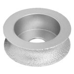 Meule diamante brase de 7. 3cm, roue abrasive concave pour pierre, cramique, verre, 2, 0 cm