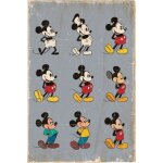 Mickey mouse - evolution - affiche / poster envoi en tube