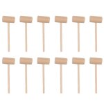 Mini - marteau a g�teau rond en bois, 15 pi�ces, pour aliments, fruits de mer, crabe