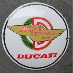 Mini plaque emaill�e ducati meccanica moto tole email deco garage