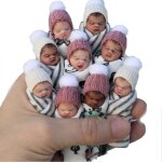 Mini r�sine b�b�s 7cm long miniature belle endormie b�b� figurine pour collectionneurs cadeaux enfants ...