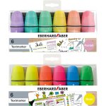 Mini set de surligneurs, 12 surligneurs dans des couleurs non et pastel avec pointe biseaute