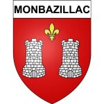 Monbazillac 24 ville stickers blason autocollant adhsif - taille : 8 cm