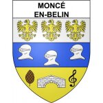 Monc� - en - belin 72 ville sticker blason ecusson autocollant adh�sif - taille : 4 cm