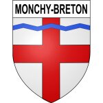 Monchy - breton 62 ville sticker blason ecusson autocollant adh�sif - taille : 17 cm