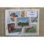 Mongolie 100 timbres diff�rents