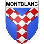 Montblanc 34 ville stickers blason autocollant adhsif - taille : 17 cm