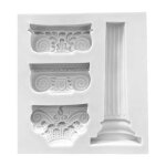 Motifs de colonnes rtro - romaines europennes gel de silice moules a sucre diy gteau au chocolat d ...