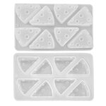 Moulage en forme de fromage die 8 cellules pochoirs en silicone souple modèle de résine epoxy moule a ... Moulage en forme de fromage die 8 cellules pochoirs en silicone souple modèle de résine epoxy moule a ...