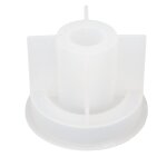 Moule bougeoir diy forme ronde doux lavable moyen base de bougie en silicone moule blanc