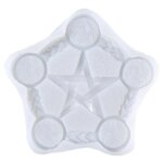 Moule a bougie, pentagramme bougeoir moule en silicone, moule pour bougeoir