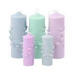 Moules a bougies en silicone pour la fabrication de bougies, rsines, bougies parfumes, savons a la ...