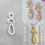 Moules de coupe en argile polym�re creux, n?ud papillon, cuir chevelu, gaufrage de style rw, outils en ...