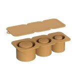 Moule a glace pour tasses, machine a glaçons en silicone avec couvercle pour la fabrication de 3 moules ... Moule a glace pour tasses, machine a glaçons en silicone avec couvercle pour la fabrication de 3 moules ...