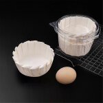 Moules en papier a g�teau rond pour friteuse a air, 100 pi�ces de papier sulfuris� antiadh�sif pour g�teau ...