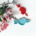Moule porte - cl�s epoxy mouldvalentine's day decoration love silicone pendentif -