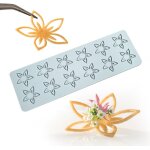 Moule en silicone 3d en forme de tuille pour décoration de gâteau, chocolat, fondant (fleur j 25 x 8, ... Moule en silicone 3d en forme de tuille pour décoration de gâteau, chocolat, fondant (fleur j 25 x 8, ...
