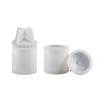 Moule en silicone pour bocal romain rond en caoutchouc avec couvercle en cristal avec couvercle, stockage ...