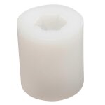 Moules en silicone bougie moule oeuf de p�ques en forme de bougie moule bain bombe moule (blanc)