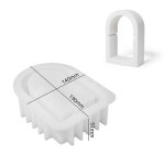Moule en silicone pour br�leur d'encens, forme carr�e, hexagonale, en forme d'arche