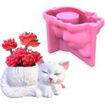Moule en silicone pour pot de fleurs, . . .