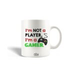 Mug en céramique citation i'm not a player i'm a gamer machine embroidery design Mug en céramique citation i'm not a player i'm a gamer machine embroidery design