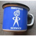 Mug vw transporter servicebleu en email tasse a caf� emaill�e volkswagen
