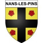 Nans - les - pins 83 ville sticker blason ecusson autocollant adh�sif - taille : 4 cm