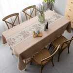 Nappes elgant linge de machine avec des motifs de style chinois pour les tables des familles (carr, ...