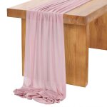 Napperon de mariage en mousseline de soie chemins de table, paquet de 2 nappes en mousseline de soie ... Napperon de mariage en mousseline de soie chemins de table, paquet de 2 nappes en mousseline de soie ...