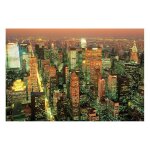 New york - manhattan dusk - affiche / poster envoi en tube