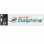 Nfl perfect cut autocollant 8x25cm miami dolphins
