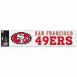Nfl perfect cut xxl autocollant 10x40cm san francisco 49ers