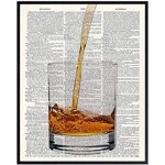 Le noir - 30x40cm - dcoration de bar en acier, vintage, whisky ecossais, reproduction publicitaire