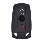 Noir1 - accessoires adapts a la bmw x1 x5 x6 1 3 5 7 e srie z4, housse de cl en silicone