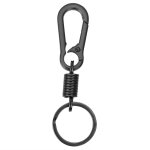 Noir1 - cls de voiture en acier inoxydable pour hommes, boucle de gourde de printemps, ceinture a clip ...