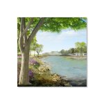 Nordique vintage art toile peinture violet fleur fort paysage affiches moderne chambre dcor mur art ...