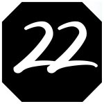 Num�ro de boite aux lettres 22 (architecte 10x10cm) - sticker / autocollant