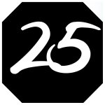 Num�ro de boite aux lettres 25 (architecte 10x10cm) - sticker / autocollant