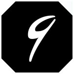 Num�ro de boite aux lettres 9 - architecte 10x10cm - sticker / autocollant