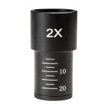 Oculaire de microscope biologique 2x lentille de barlow pour microscope biologique a port de montage ...