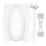 Oeuf bougie moule floral relief silicone moule fait main savon pochoir ensemble
