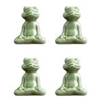 Ornements de grenouille, desktop tea favor tea player d�corations mobilier, c