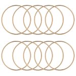 Pack de 10 3 pouces or dream catcher anneaux en mtal cerceaux bague en macram pour attrape - rves ...