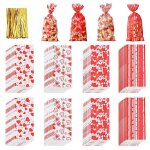 Pack de 100 sacs en cellophane saint - valentin bonbons cookie sacs saint - valentin sacs - cadeaux avec ...